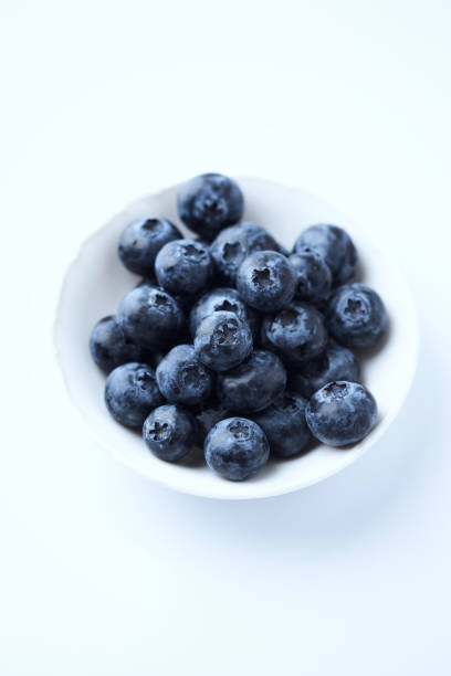 istock Bilberries isolated on white background. Concept for healthy nutrition. Copy space. 1224032599