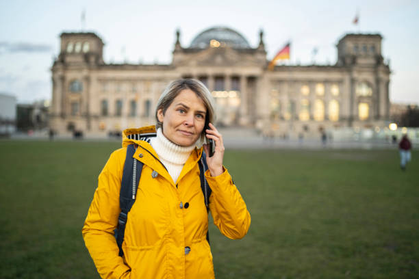 istock Tourist woman in Berlin 1224037257