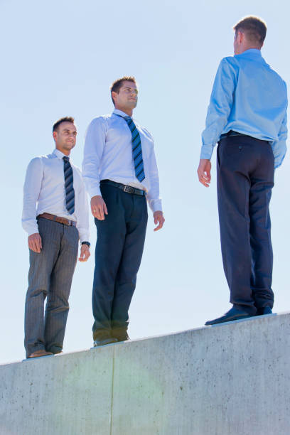 istock Businessman standing in office rooftop 1224038758