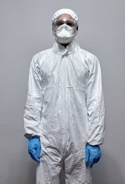 istock Man in protective gear against virus 1224044731