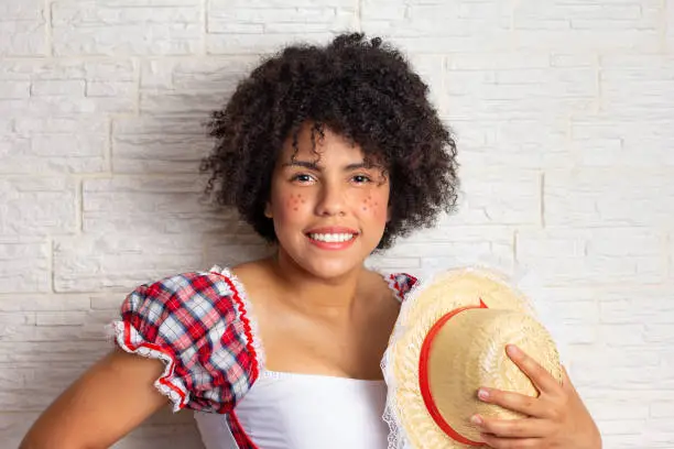 Photo of Black brazilian woman with curly hair