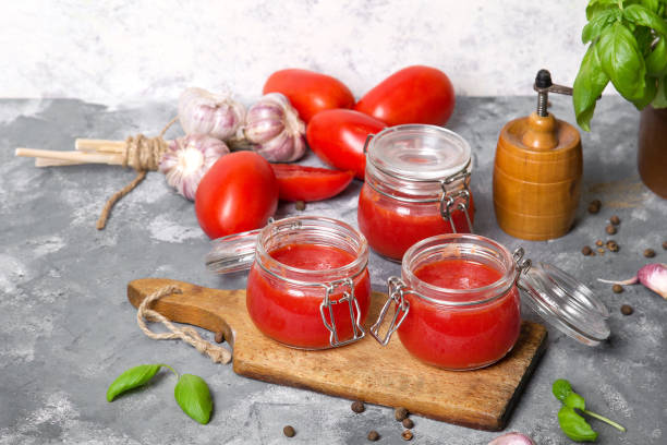 istock Tasty homemade tomato puree 1224051331