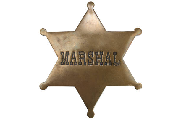 Old Western-style marshal badge
