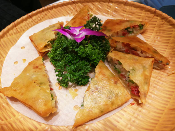 istock Glutinous rice, corn and green bean pancakes 1224057283