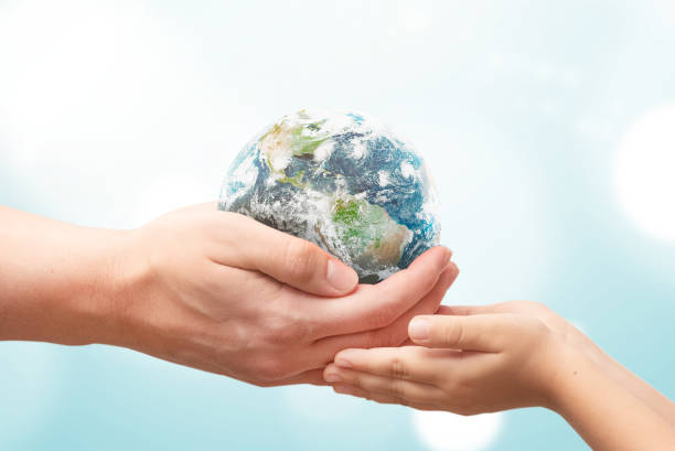 istock Earth globe in hands. World environment day 1224058968