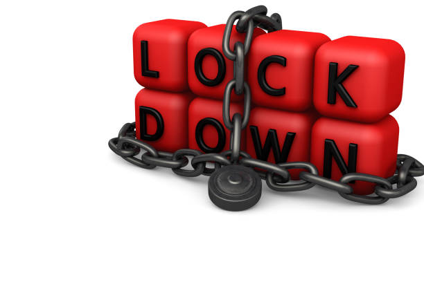 istock 3D rendering of stay at home and quarantine concept. 1224059801