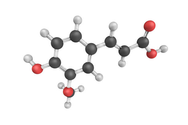 Hydrogen Peroxide H2O2 Molecular model still life on white