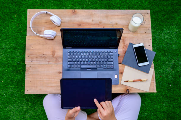 istock Work from home (WFH). Lock down and Self-quarantine at home. Social Distancing and Physical Distancing. Stay home Stay safe. Effect from Covid-19 and stop outbreak virus. 1224075775