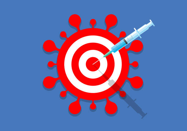 impfung - injecting vaccination flu virus impfung stock-grafiken, -clipart, -cartoons und -symbole