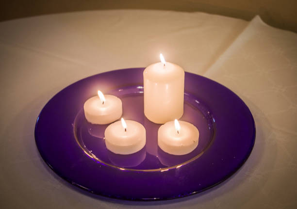 istock burning candles that heat the atmosphere 1224082493