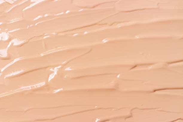 istock Abstract texture of tonal base close-up, the view from above 1224083589