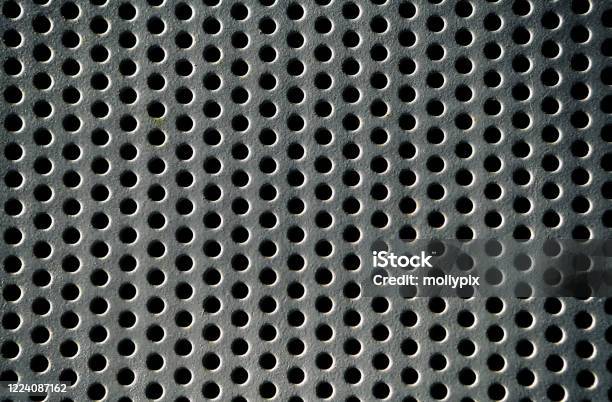 Backgrounds Textured Metal Perforated Abstract Steel Hole Stock Photo - Download Image Now