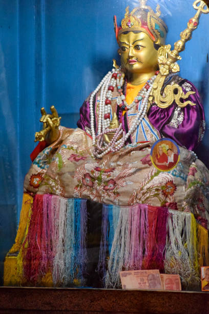 istock Buddhist temple located inside Majnu-ka-tilla, a colony also known as Delhi's mini Tibet, Temples and traditional Asian architecture 1224089287