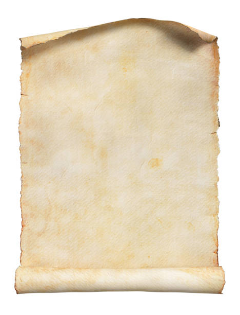 istock Old paper scroll isolated on a white background. Clipping path included. 1224090245