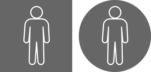 Vector illustration of Man Icon.