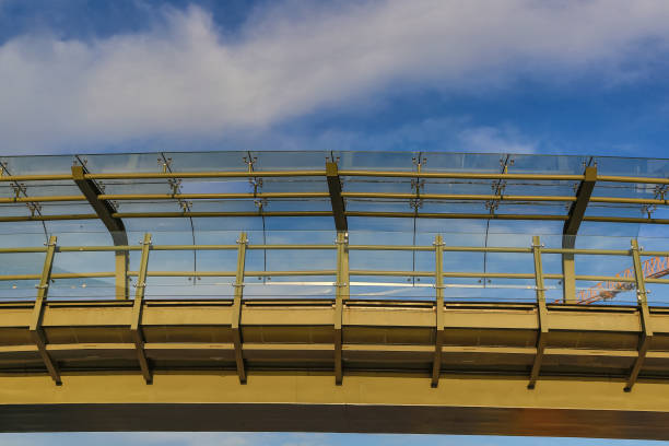 istock New steel structure glass air corridor 1224095513