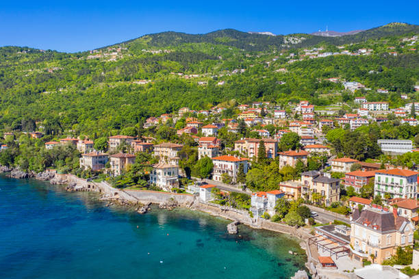 istock Croatia, beautiful town of Lovran 1224095575