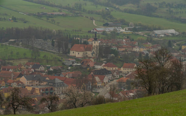 istock View for Brumov town and meadow in spring cloudy day in Moravia 1224095793