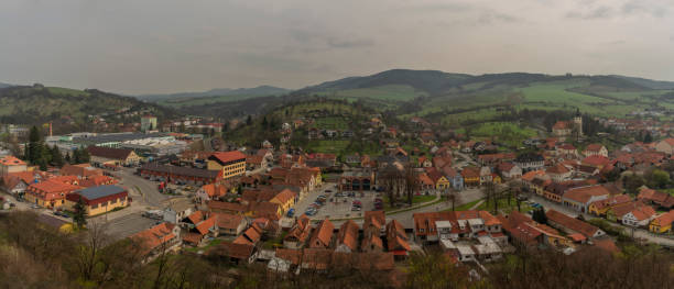 istock View from Brumov castle in spring cloudy day in Moravia 1224096492