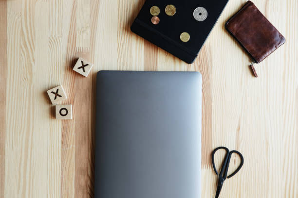 istock The work place with laptop on wooden table 1224097498