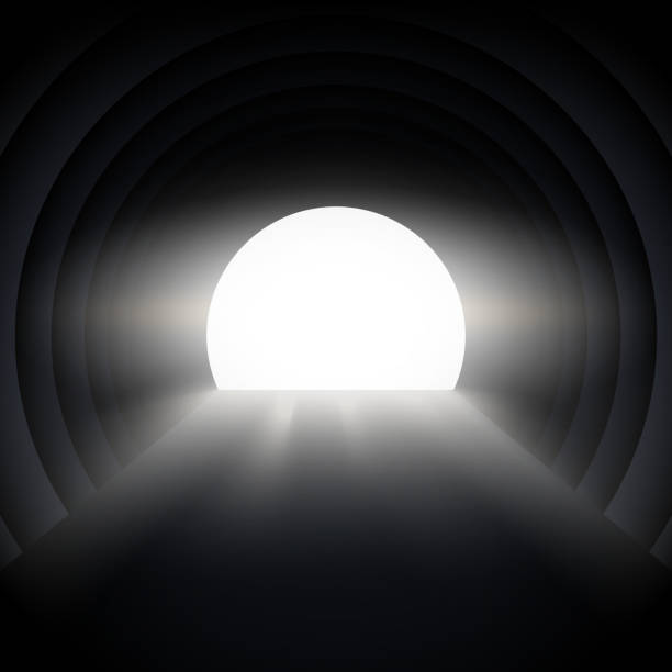 illustrations, cliparts, dessins animés et icônes de lumière au bout du tunnel - spirituality light tunnel light at the end of the tunnel