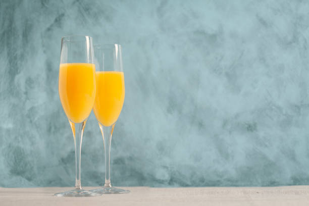 istock Two glasses of mimosa cocktail 1224102856