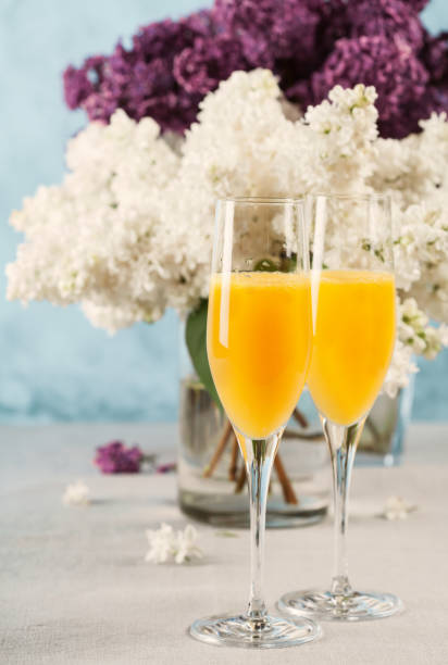 istock Two glasses of mimosa cocktail 1224102931