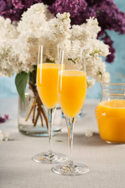 istock Two glasses of mimosa cocktail 1224102971