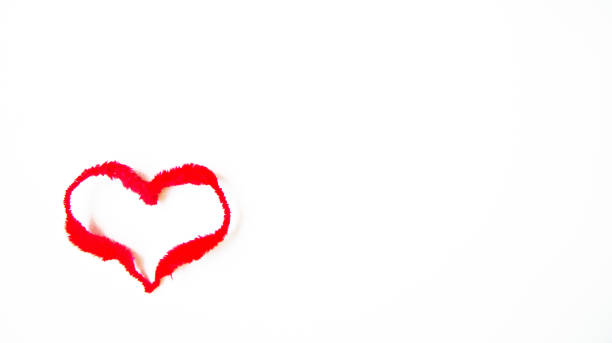 istock Red heart isolated on white background 1224106318