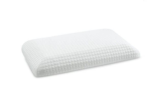 istock Orthopedic Pillow with a Memory Effect. Medical treatment pillow for sleep. Comfort Memory Pillow under the head with a recess under the shoulder isolated on white background. Sleeping Support Pillow 1224106852