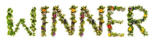 istock Flower And Blossom Letter Building Word Winner 1224108651