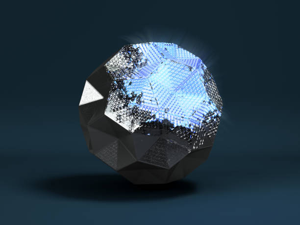 istock futuristic background geometric figure with a luminous area on the surface 3d render 1224110075