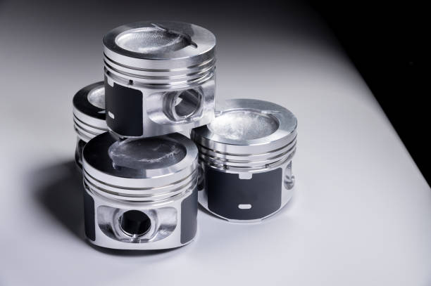 istock New parts for the internal combustion engine. Pistons on a gray gradient background 1224117279