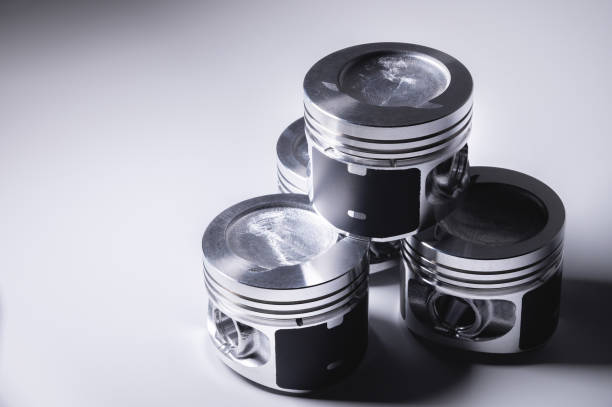 istock New parts for the internal combustion engine. Pistons on a gray gradient background 1224117301