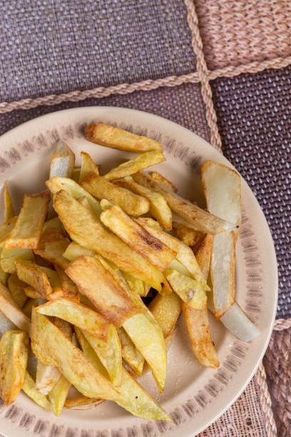 istock Fried potatoes served on the plate 1224121364