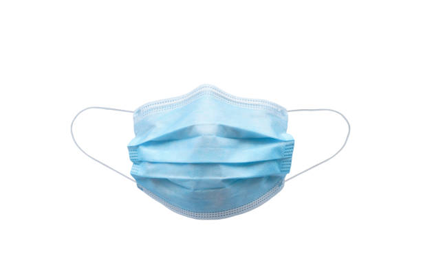 istock Medical face mask isolated on white background with clipping path 1224127550