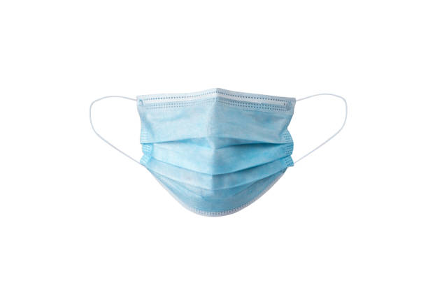 istock Medical face mask isolated on white background with clipping path 1224127553
