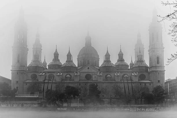 istock The Pilar's through the fog 1224130674