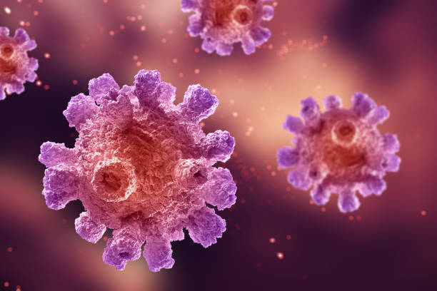 istock 3D medical background with abstract virus cells 1224139285