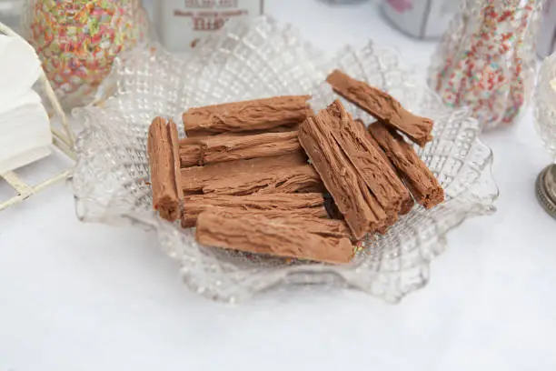 Photo of Flakey chocolate logs