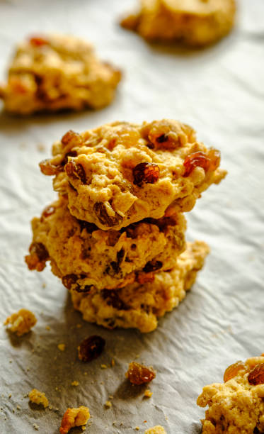 istock Stacked freshly backed fruity cookies 1224141000