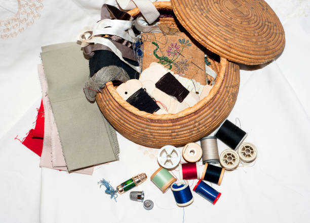 istock Sewing work box paraphernalia. Specialist equipment for special jobs 1224144165