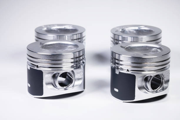 istock New parts for the internal combustion engine. Pistons on a gray gradient background 1224150288