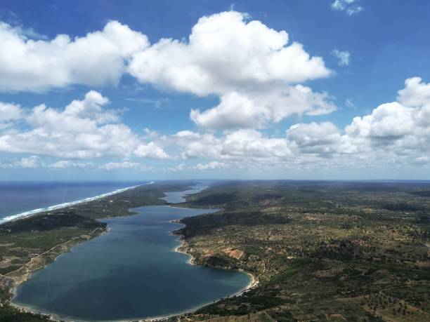istock Aerial view of lagoon 1224152167