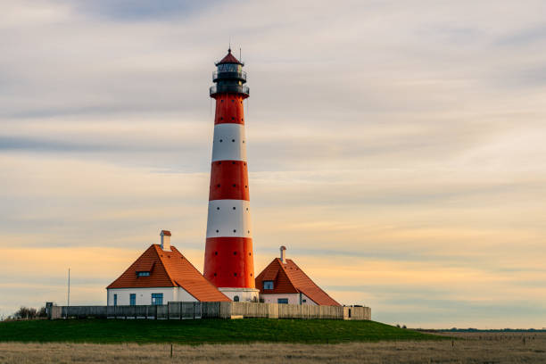 istock Lighthouse Westerhever near St.Peter Ording at sunset 1224153645