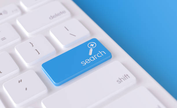 istock Modern Keyboard Button with Magnifier Icon - Search Concept 1224154755