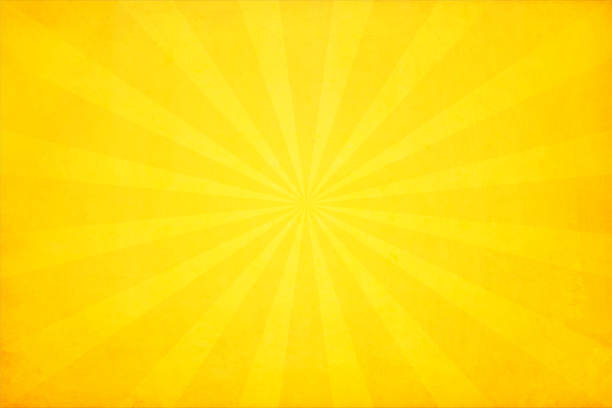 istock Vector illustration of grunge bright yellow coloured sunburst 1224156036