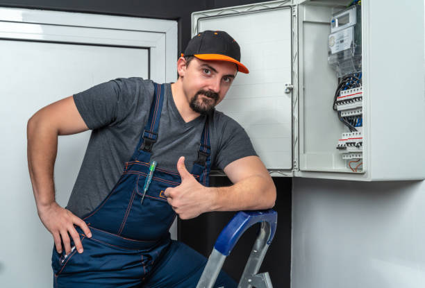 istock Electrician showing thumbs up sign 1224160416