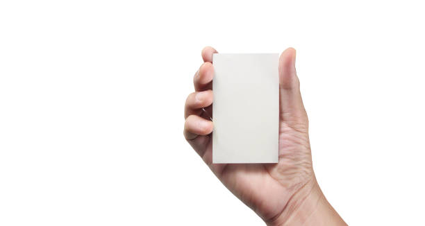 istock Hand holding  virtual card with your. Isolated 1224162158