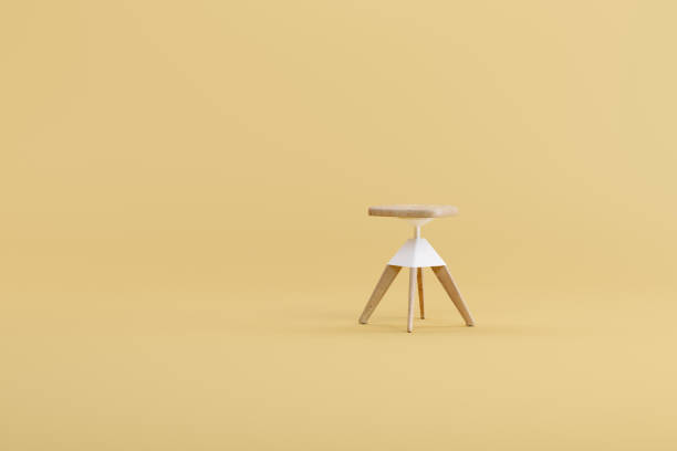 istock chair isolated on yellow background 1224165106